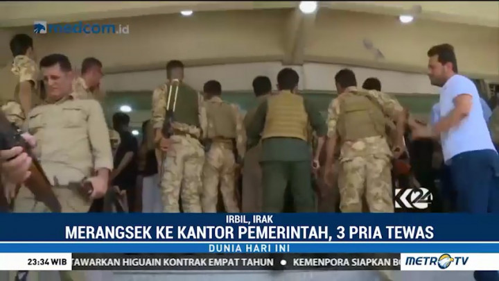 Pria Bersenjata Coba Duduki Kantor Pemerintahan di Irak