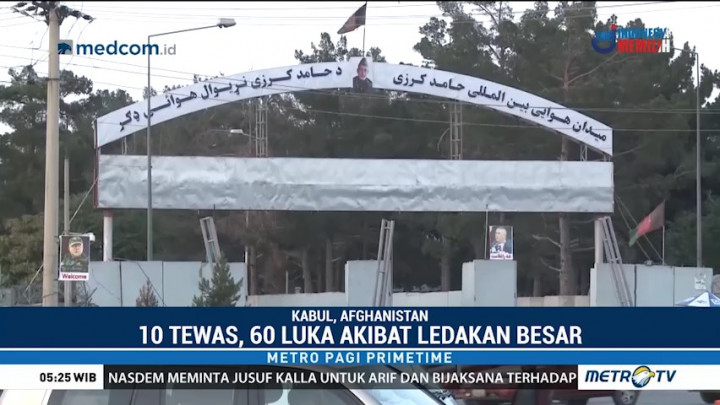Ledakan Bom di Kabul, 10 Orang Tewas