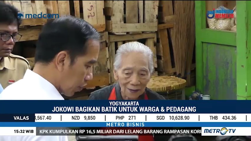 Jokowi Berbelanja di Pasar Kranggan Yogya