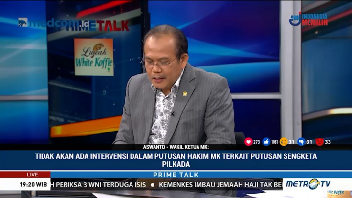 MK Pastikan Sidang Sengketa Pilkada Bebas Intervensi