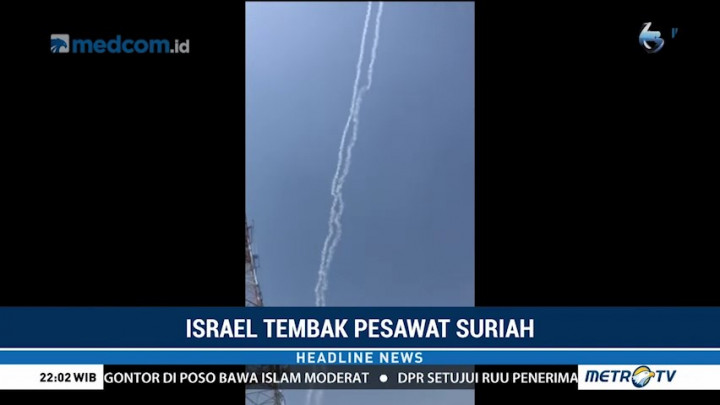 Israel Tembak Jatuh Pesawat Tempur Suriah
