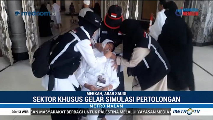 Sektor Khusus Masjidil Haram Gelar Simulasi Pertolongan