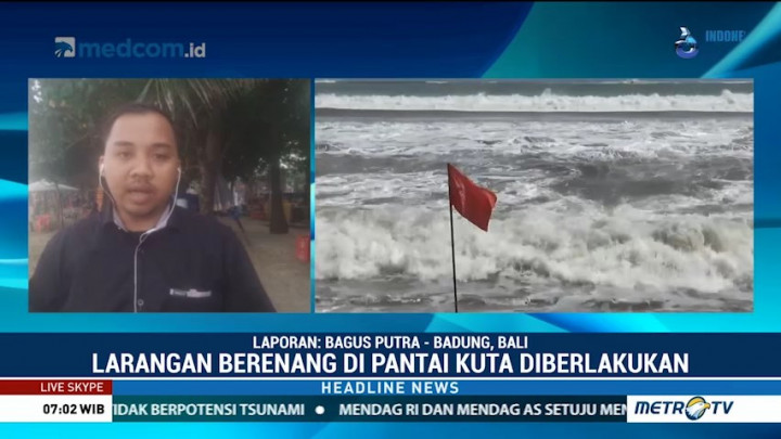 Pantai Kuta Ditutup hingga 2 Hari ke Depan