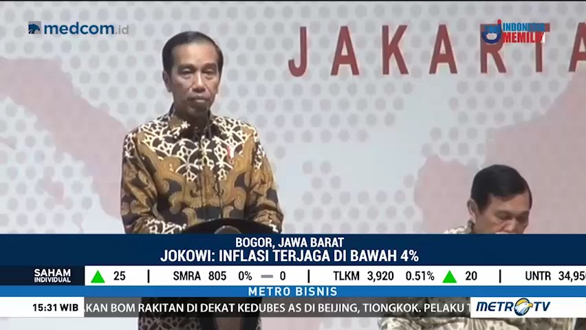 Jokowi: Inflasi Terjaga di Bawah 4%