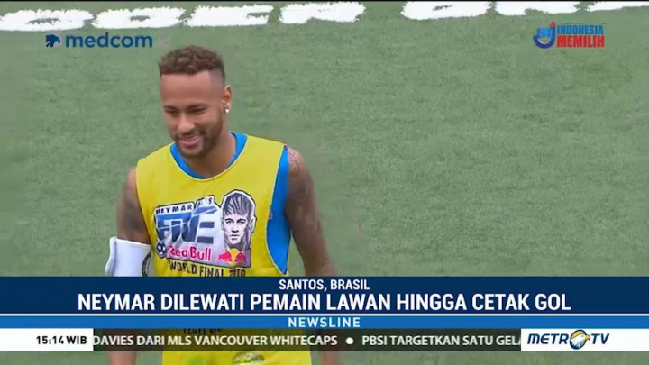 Kalah, Neymar Main Kasar di Laga Eksibisi