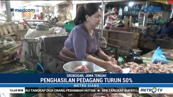 Harga Daging Ayam Melambung, Penghasilan Pedagang Turun 50%