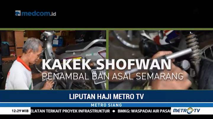 Tujuh Tahun Menabung, Tukang Tambal Ban Naik Haji