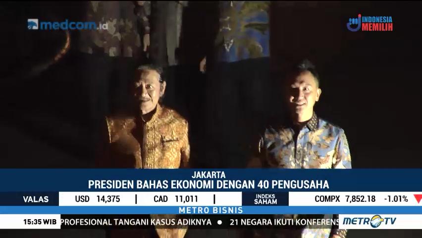 Jokowi Ajak 40 Pengusaha Perkuat Ketahanan Ekonomi Nasional