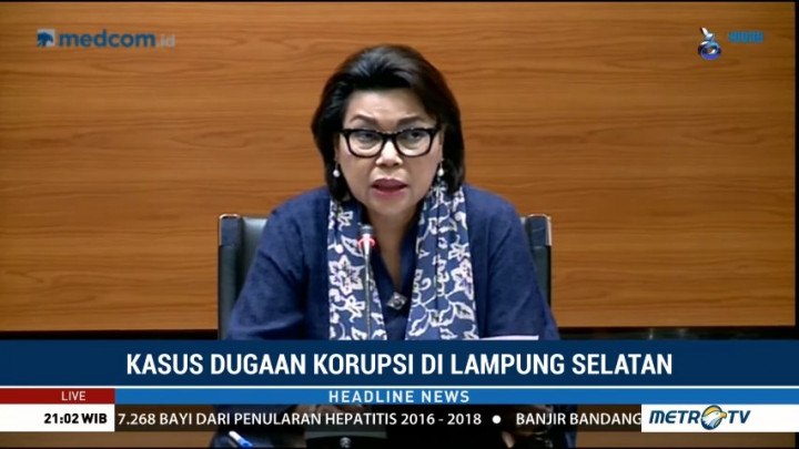 KPK Tetapkan Bupati Lampung Selatan dan Tiga Orang Lainnya Sebagai Tersangka