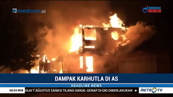 Kebakaran Lahan di California Terus Meluas