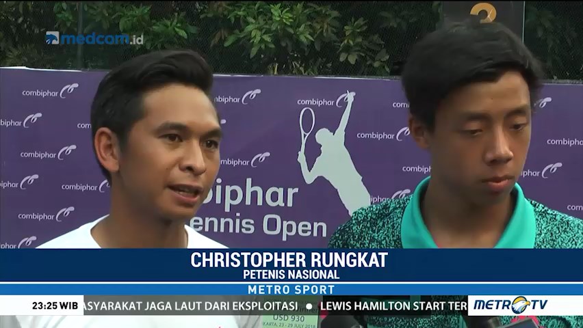 Justin/Christo Kalah di Final Combiphar Tennis Open 2018