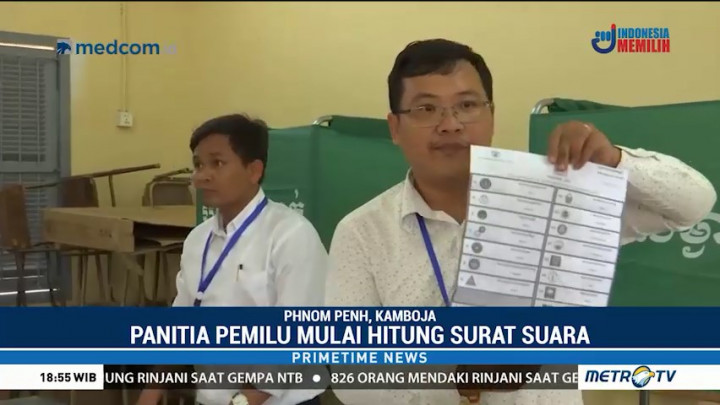 Proses Penghitungan Suara Pemilu Kamboja Dimulai