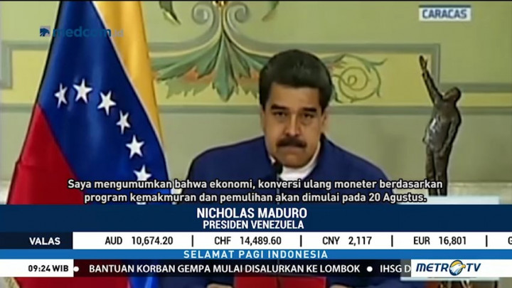 Pemerintah Venezuela Redenominasi Mata Uang untuk Kendalikan Inflasi
