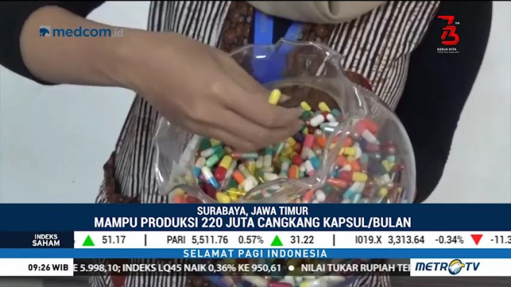Cangkang Kapsul Rumput Laut Jadi Terobosan Baru Industri Farmasi