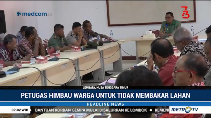 Pemkab Lembata Gelar Rapat Gabungan dengan TNI-Polri Bahas Karhutla