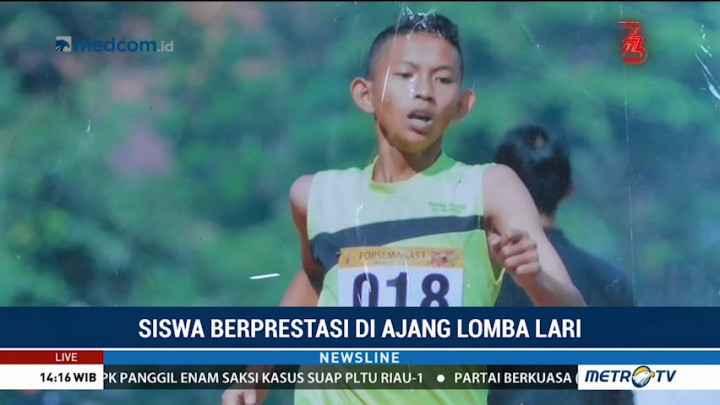 Tanpa Sepatu, Pelajar asal Pekalongan Ini Jadi Juara Lomba Lari