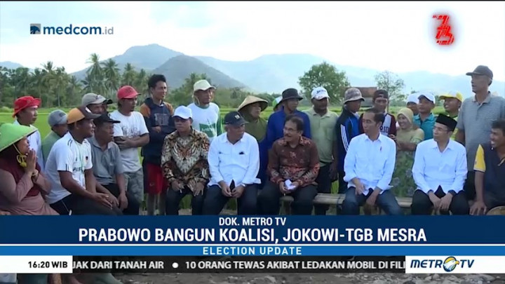 Prabowo Bangun Koalisi, Jokowi-TGB Mesra
