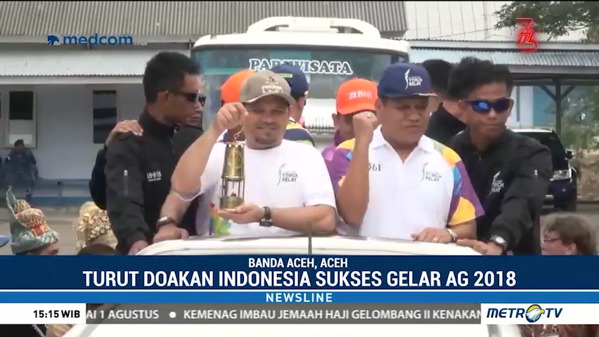 Obor Asian Games Dikirab Keliling Banda Aceh
