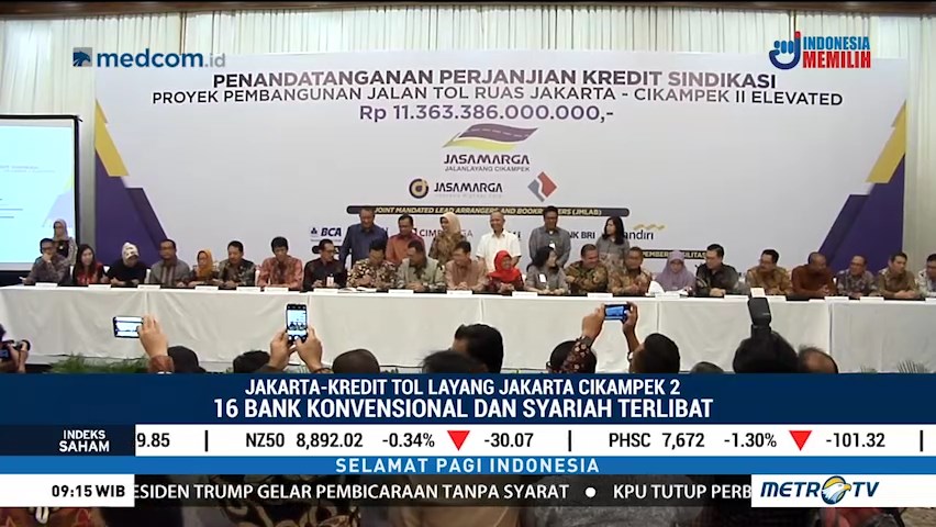 Proyek Tol Layang Jakarta-Cikampek II Dapat Kredit Sindikasi Rp11 T