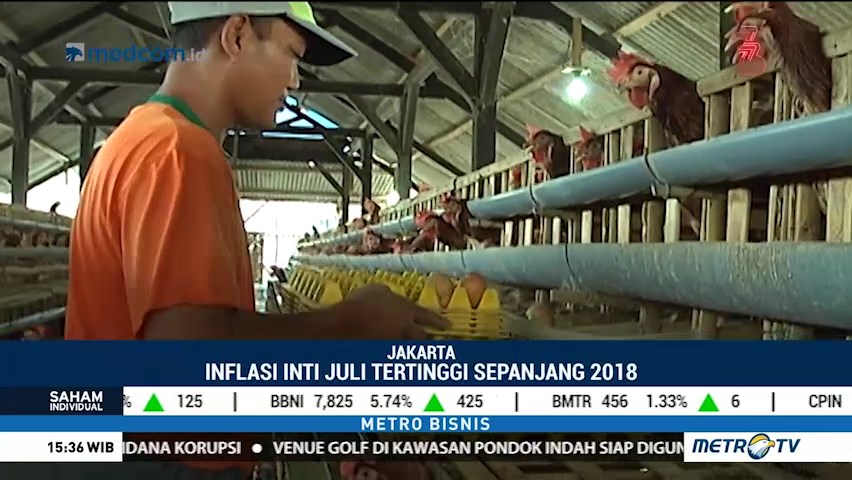 Kenaikan Harga Telur dan Daging Ayam Dorong Inflasi Juli 2018