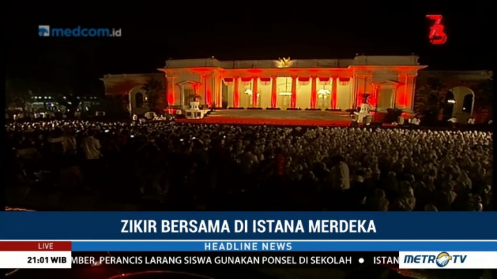 Jokowi Gelar Zikir Kebangsaan di Istana