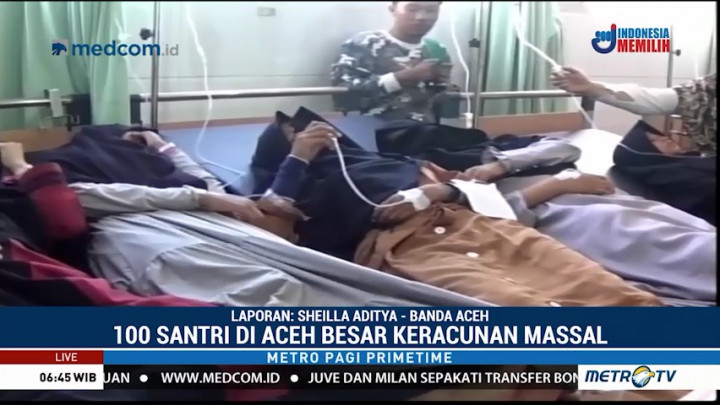 100 Santri di Aceh Besar Keracunan Usai Sarapan