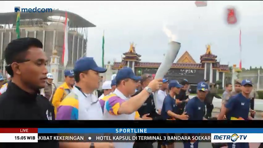 Kedatangan Obor Asian Games Disambut Meriah Warga Riau