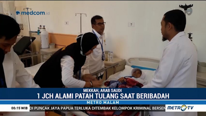 Seorang Calhaj Indonesia Alami Patah Tulang