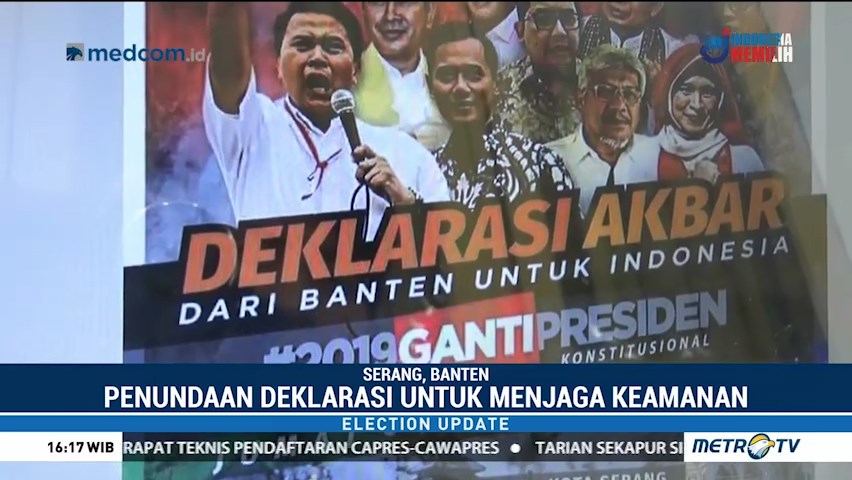 MUI Banten Imbau Warga Tunda Deklarasi #2019GantiPresiden