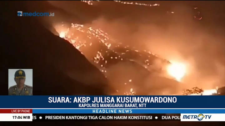 Polisi Masih Dalami Penyebab Kebakaran di Gili Lawa