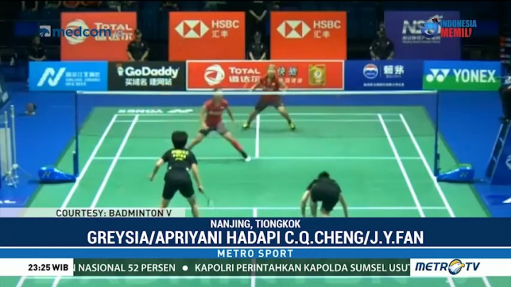 Greysia-Apriyani Maju ke Semi Final Kejuaraan Dunia Bulu Tangkis