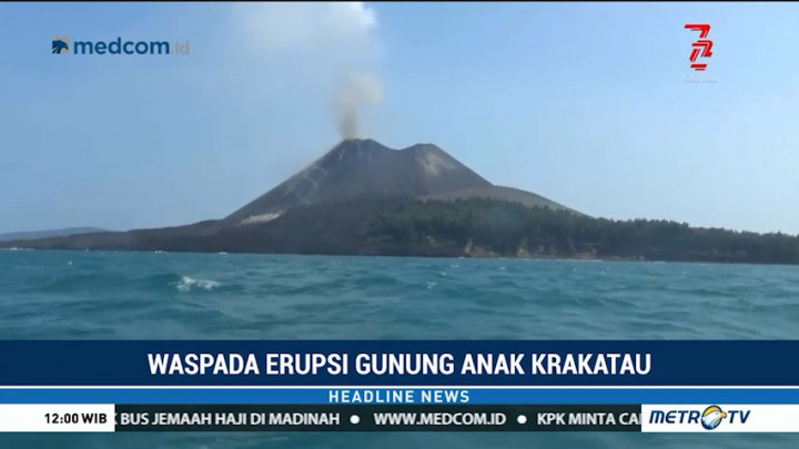 Gunung Anak Krakatau Meletus 137 Kali