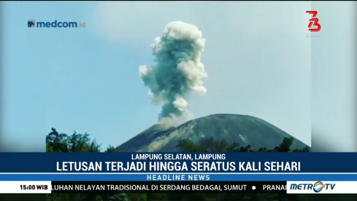Erupsi Gunung Anak Krakatau Lebih Sering Terjadi di Malam Hari