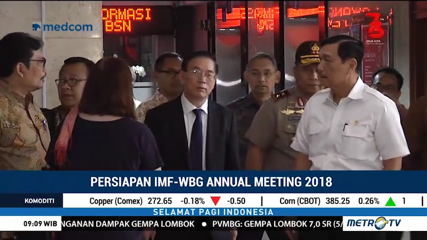 Persiapan Pertemuan IMF-World Bank Sudah Capai 85%