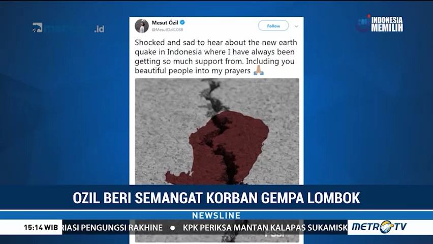 Gempa Lombok Menyedot Perhatian Jagat Sepak Bola Dunia