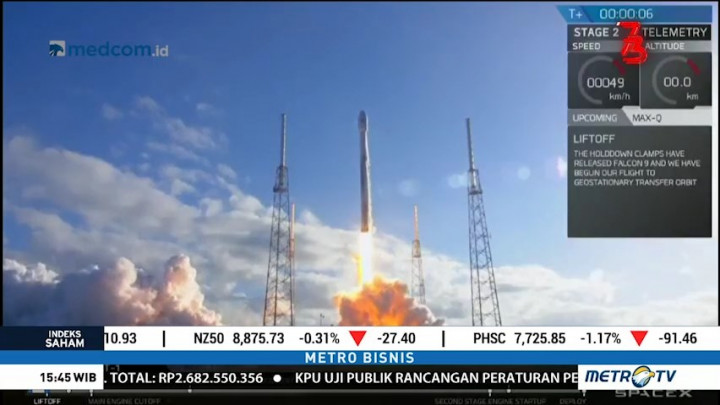 Satelit Merah Putih Berhasil Diluncurkan