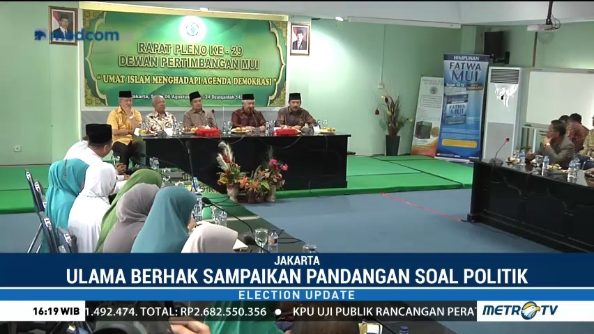 Ulama Berhak Sampaikan Pandangan Soal Politik