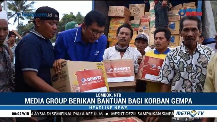 Media Group Berikan Bantuan untuk Korban Gempa Lombok