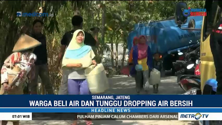 Kekeringan, Warga Semarang Terpaksa Membeli Air Bersih