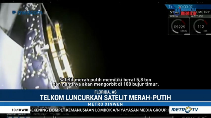 Satelit Merah Putih Berhasil Diluncurkan