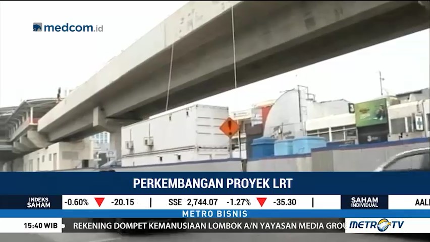 LRT Jakarta Diuji Coba Jumat Ini