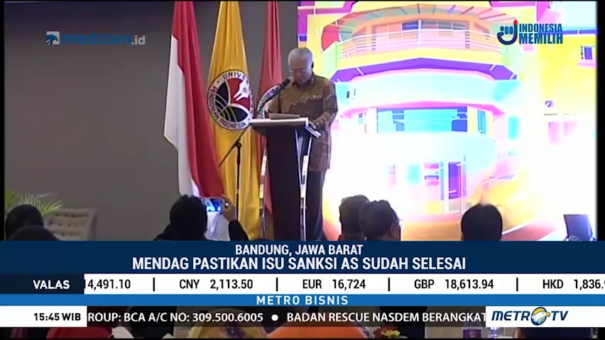 Mendag Pastikan Isu Ancaman Sanksi Dagang AS Selesai