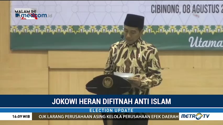 Jokowi Heran Dituding Anti-Islam