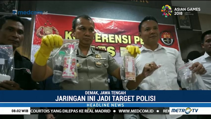 Polisi Ringkus Pengedar Narkoba di Jawa Tengah