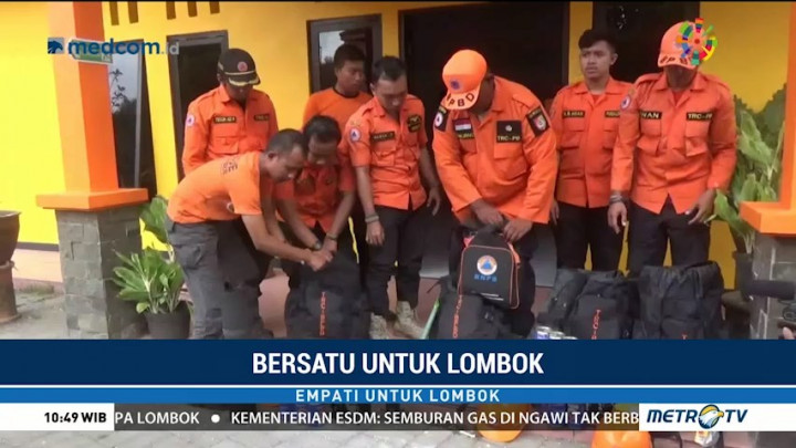 TRC BPBD Jember Bergabung Bantu Korban Gempa