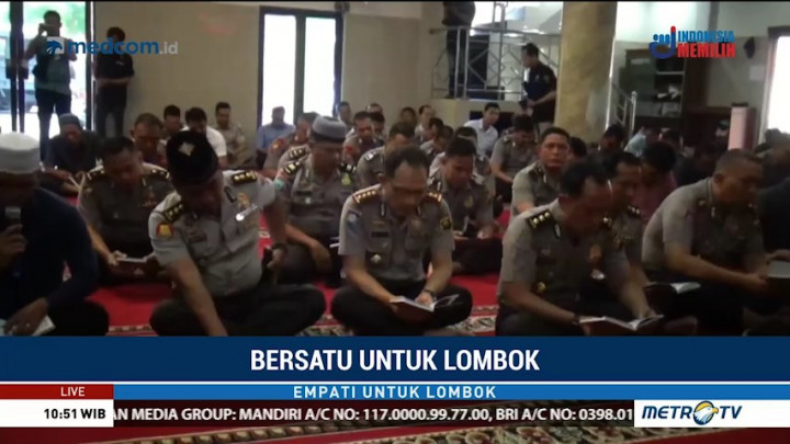 Ratusan Polisi di Jambi Gelar Salat Gaib dan Galang Dana untuk Korban Gempa