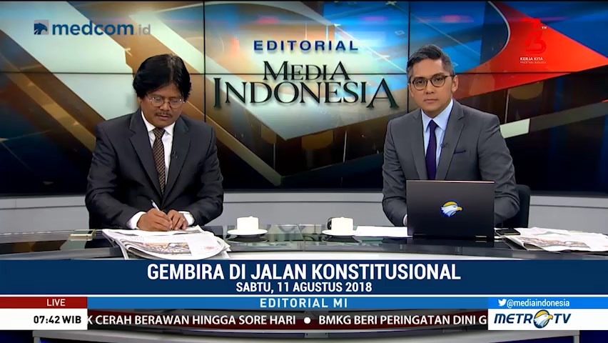 Bedah Editorial MI:  Gembira di Jalan Konstitusional