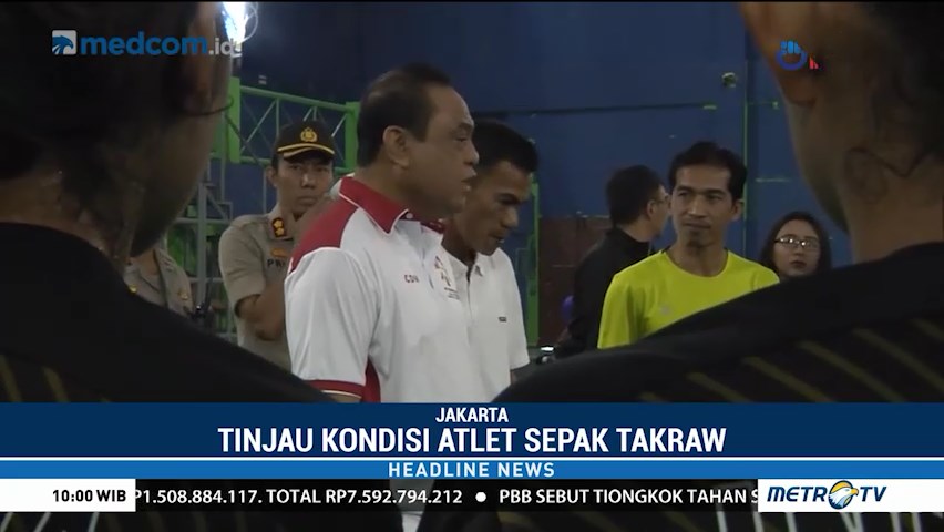 CdM Asian Games Tinjau Kondisi Atlet Sepak Takraw
