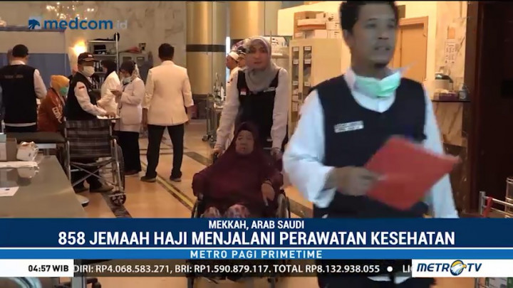 858 Jemaah Haji Jalani Perawatan Kesehatan di Mekkah