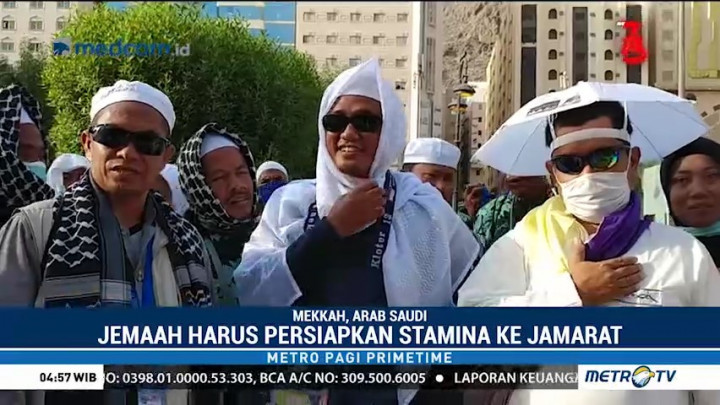 Jemaah Calon Haji Tinjau Lokasi Jamarat